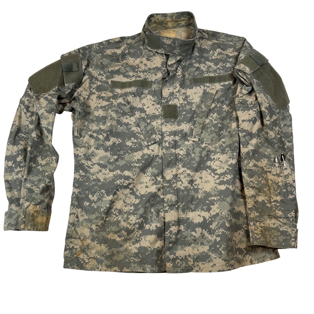 US Army ACU Digital Camo Combat Uniform Jacket Medium Regular Ripstop Military